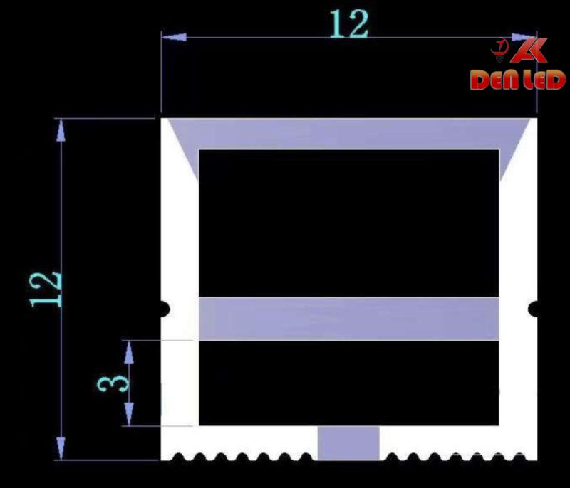 Thanh silicon dẻo 12*12